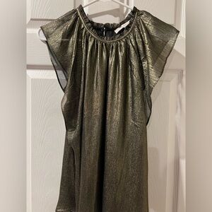 Loft Metallic Gold Blouse